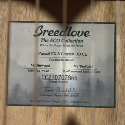 Breedlove Pursuit Exotic S Concert CE All Myrtlewood image 6
