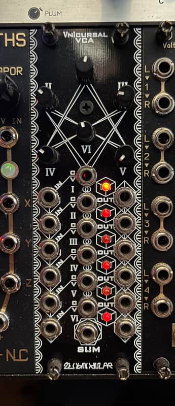 Zlob Modular Vnicursal Eurorack 6 Channel VCA Module image 1
