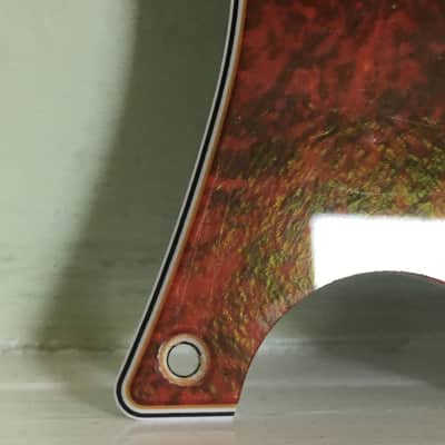 Vintage Spec 62 Celluloid Left 4Ply Tortoise Custom Tele Lefty Fender Pickguard image 7