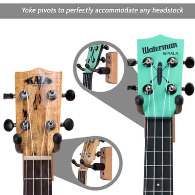 String Swing Wall Mount Ukulele or Mandolin Hanger CC01UK-Oak image 2