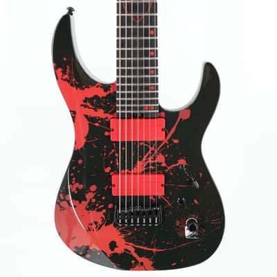 Legator N7 Slaughter Series 7-String Guitar w/ Fishman Pickups and Gig Bag - Demolisher Black