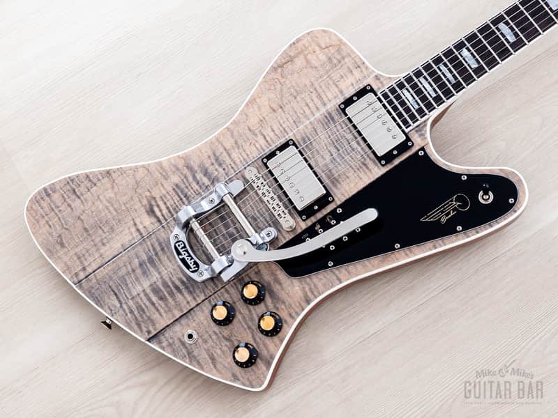 2023 Kauer Banshee Deluxe Stonewash Flame Top, Near-Mint w/ Wolfetone & Bigsby image 1