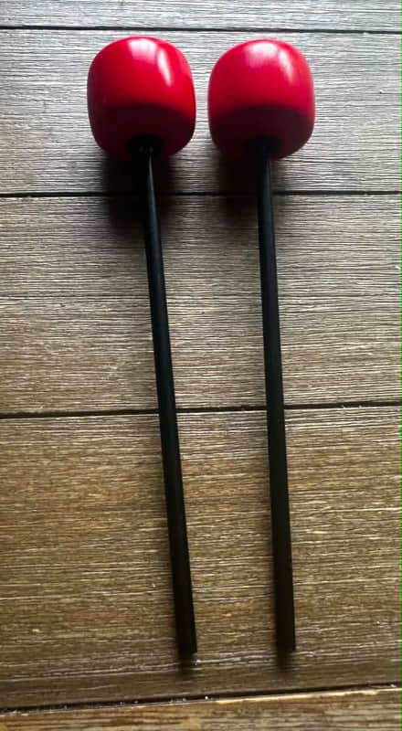 2x Danmar Wood Bass Drum Beater image 1