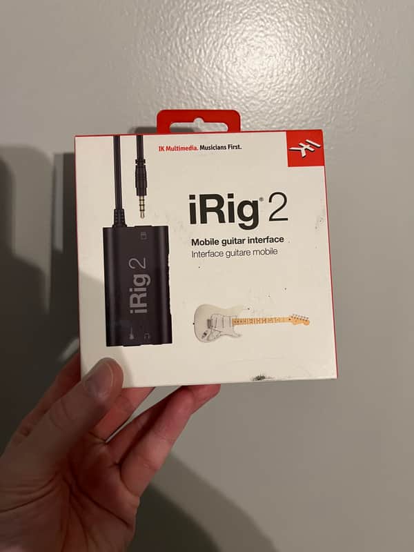 IK Multimedia iRig 2 Mobile Guitar Interface for iOS 2015 - Present - Black image 1