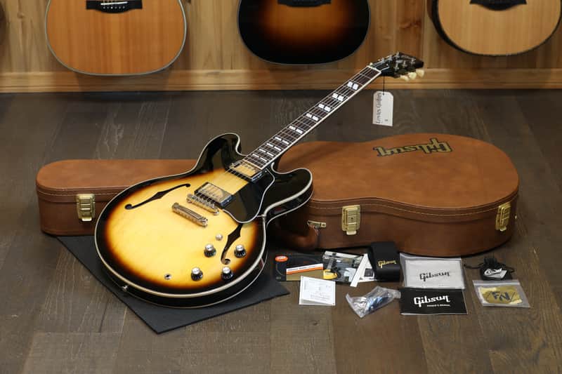 2023 Gibson ES-345 Semi-Hollow Electric Guitar Gloss Sunburst + OHSC image 1