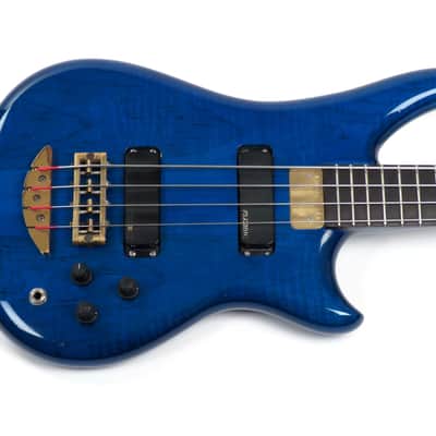 1991 Alembic Essence Bass - Transparent Blue - Figured Maple! image 6