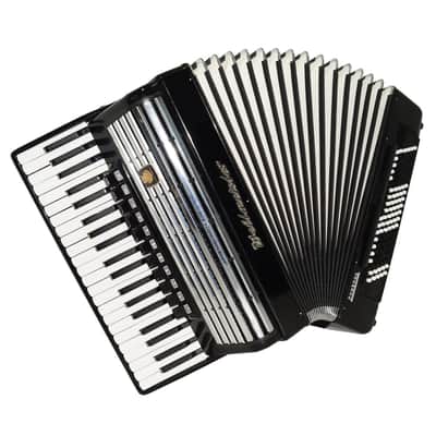 Weltmeister Consona Converter Free Bass Stradella German Piano Accordion New Straps Case 2119 Great Professional Accordion Gorgeous Sound image 2