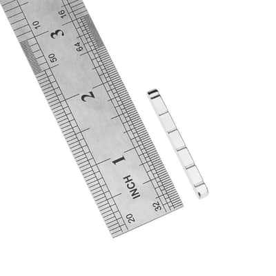SET OF 2 stainless steel nut for inline necks, strats, teles and any other inline necks. Bild 5