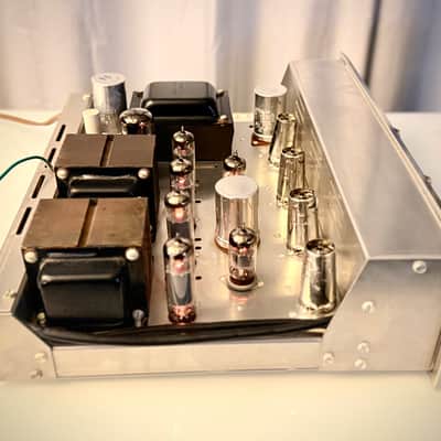 🎶✨ H.H. Scott 222D/222-D Tube Integrated Amplifier w/ Wood Case — Serviced EL84 / 7189 Vintage Hi-Fi image 22