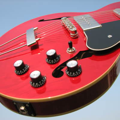 Epiphone Casino Coupe - Cherry Red - Gotoh Bridge - Black Pickguard and Knobs - Upgrades! image 15