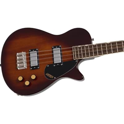 Gretsch Streamliner Jet Club Short-scale Electric Bass Guitar - Havana Burst image 5