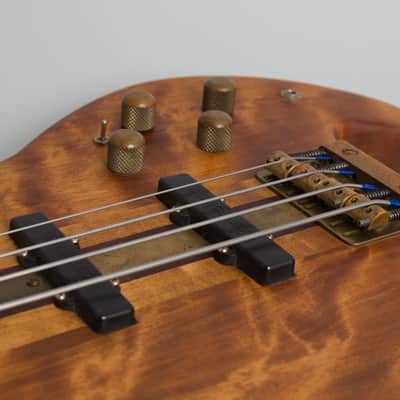 Tobias  Hand Made Prototype Solid Body Electric Bass Guitar (1977), black gig bag case. image 10