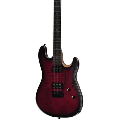 STERLING BY MUSIC MAN ST-RABEA-BFB-E2 Rabea Massaad - Rabea Massaad Blood Flame Burst image 3