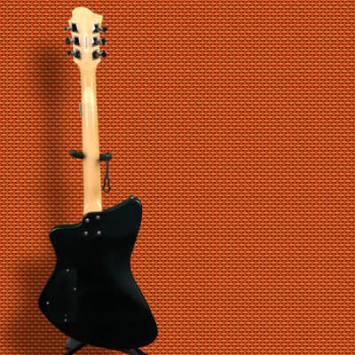 Fernandes Vertigo.  Flat Black.  One humbucker.  Tuned to Drop A.  IT CHUGS! image 8