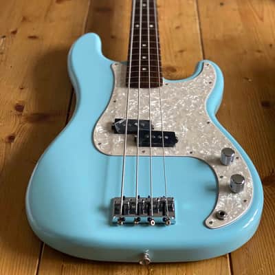 Fender Japan Exclusive Limited Edition 2023 FSR Daphne Blue Precision Bass Alder with Matching Headstock image 1