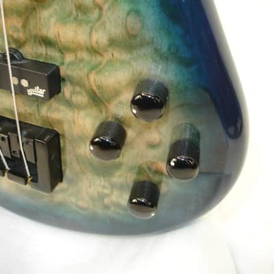 Spector Legend 4 Neck-Thru 4-String Electric Bass Guitar, Faded Blue Gloss w/ Bag image 8