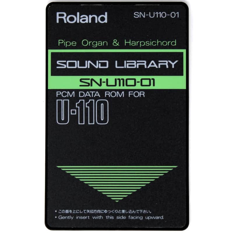 Roland SN-U110-01 Pipe Organ Harpsichord Sound Library Rom Card For U-110 U-220 image 1