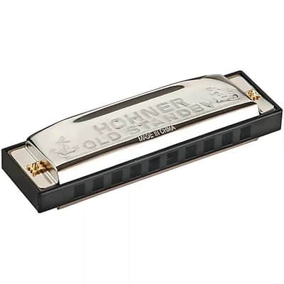 Hohner Old Standby Diatonic 10-hole Harmonica in Chrome with Case - Key of G image 4