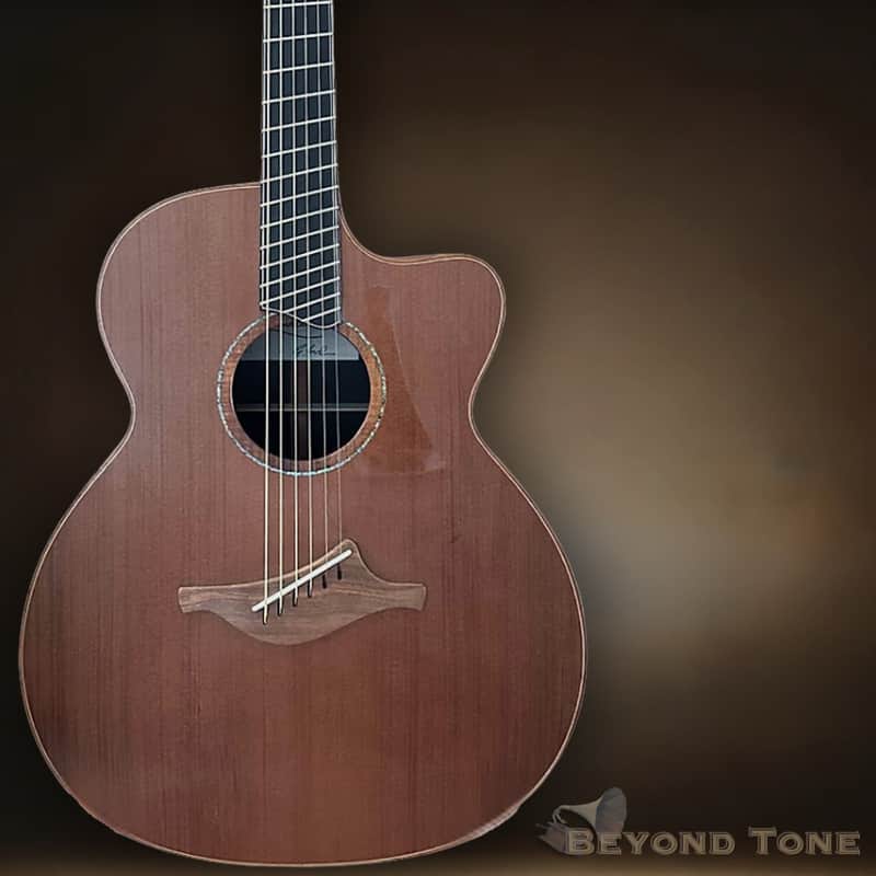 Lowden O50C Fan-Fret (Multiscale) Cutaway — African Blackwood / Sinker Redwood — 50 Series Jumbo — Rare image 1
