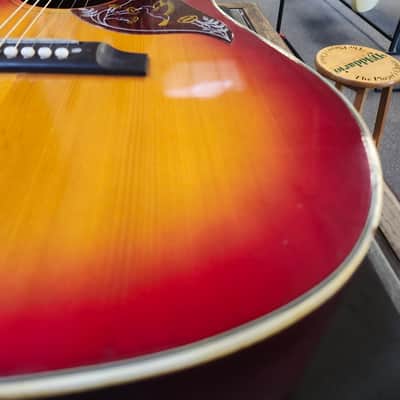 Vintage Aria 9460 Hummingbird Acoustic Guitar with Hard Case image 17