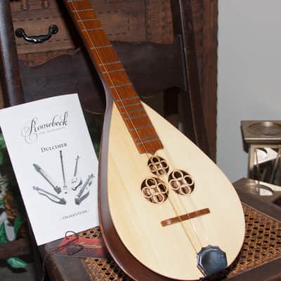 Roosebeck DMWR | Wildwood Dulcimer Rosewood with 3 Round Openings, Flat Pegbox. New with Full Warranty! image 2