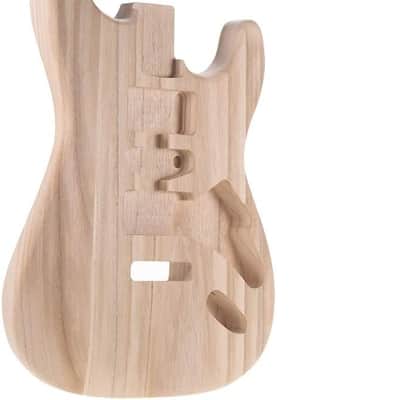 Guitar Body Candlenut Wood Electric Guitar Body Guitar Barrel Replacement Parts image 1