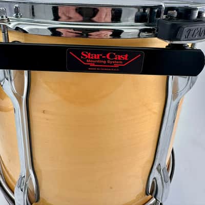 Tama Rockstar Custom 13x11" Tom w/Starcast Mount 2000s - Natural Wood image 5
