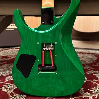 Robin Medley Standard IV 1991 w/ Gig Bag - Rio Grande Pickups, Ash Body, Floyd Rose, Green, Made in USA, Medley Standard Four image 6