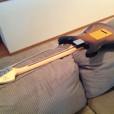 On Sale - Squier by Fender Vintage Modified Stratocaster HSS w/ Custom Gold Anodized Aluminum Pickguard / Backplate image 7