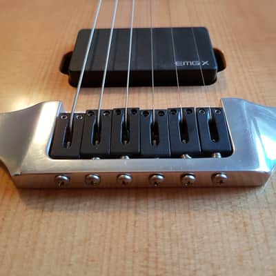 Warmoth Telecaster, Spruce on Mahogany, Piezo, SS Frets Clear Finish image 3