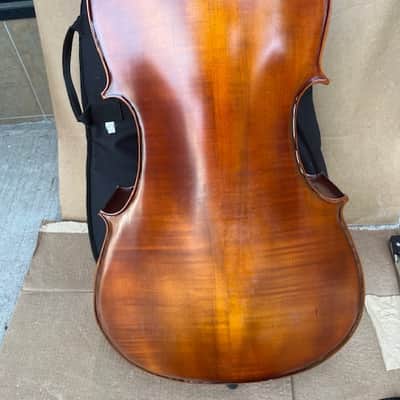 Unbranded 1/2 Size Cello W/ Bow, Bag, & Rosin - Natural image 8