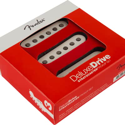 Fender Deluxe Drive Stratocaster Single Coil Pickup Set, White image 2