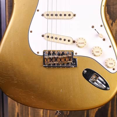 Fender Custom Shop Postmodern Stratocaster Journeyman Relic, Aged Aztec Gold image 4
