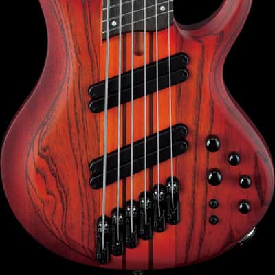 Ibanez BTB Bass Workshop 6 String Electric Bass w/Case Multi scale - Brown Topaz Burst Flat (BTB866MSBRF) image 13