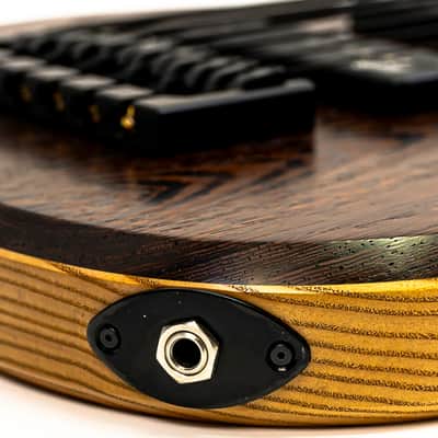 2019 Alpher Mako Elite Thinline 6-String Bass Guitar w/ Aguilar Super Singles, Wenge Neck/Top, Boutique Build Quality image 6