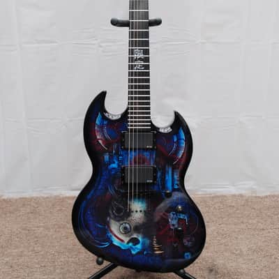 ESP LTD (2 Guitars) Limited Edition Biotech w/Custom Graphic Combo M Vampire & Vampire Viper image 9