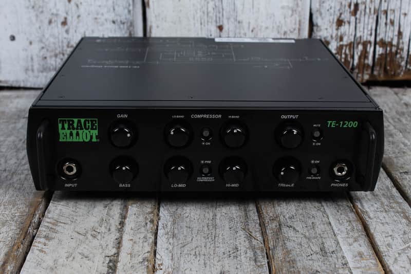 Trace Elliot TE-1200 Head Electric Bass Guitar Amp Head w Footswitch and Gig Bag image 1