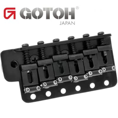 NEW Gotoh GE101TS Traditional Vintage Tremolo Strat Steel Block & Saddles, BLACK