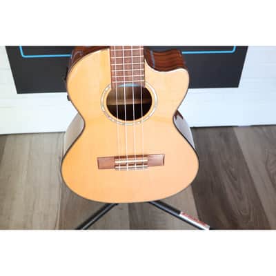 Kala KA-SCAC-T-CE Solid Cedar Top Tenor Cutaway Acoustic-Electric Ukulele w/ Fishman Kula EQ image 2