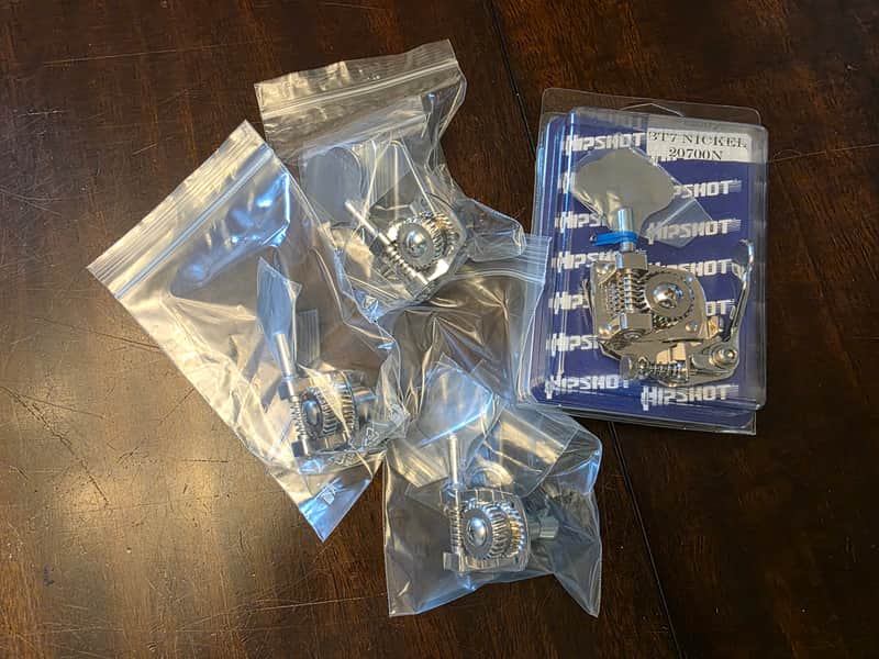 Hipshot BT7 Bass Xtender and HB7 Bass Tuner x3 - Nickel image 1