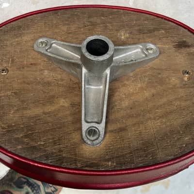 Ludwig No. 1025 Porto-Seat Drum Throne 1960's - Red - RARE image 9