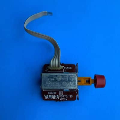 YAMAHA PSR-240 Keyboard Part: ON/OFF Switch Circuit Board w/Red Cap [XR658]