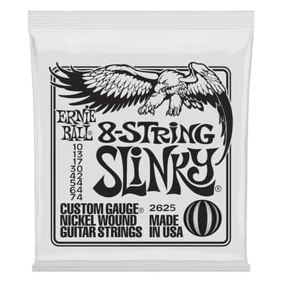Ernie Ball 8-String Slinky 10-74 Nickel Wound Electric Guitar Strings - 2625 image 2