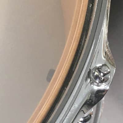 C&C Custom 2 Piece Jazz Bop Kit 18” Bass + 13” Snare Ginger / Champagne Glass Glitter Made in USA Maple Shells image 9