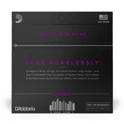 D'Addario NYXL09544 Nickel Wound Electric Guitar Strings Super Light Plus 9.5-44 image 2