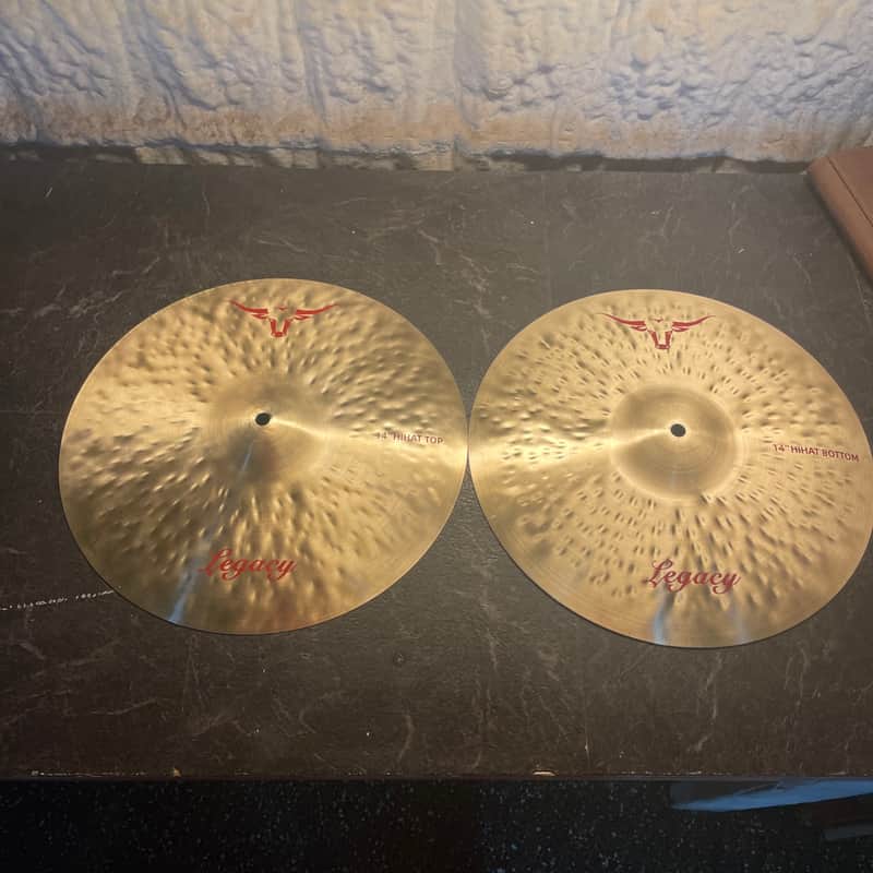WILD BULL Legacy Series Hand Forged & Hammered 14" hi hat set image 1