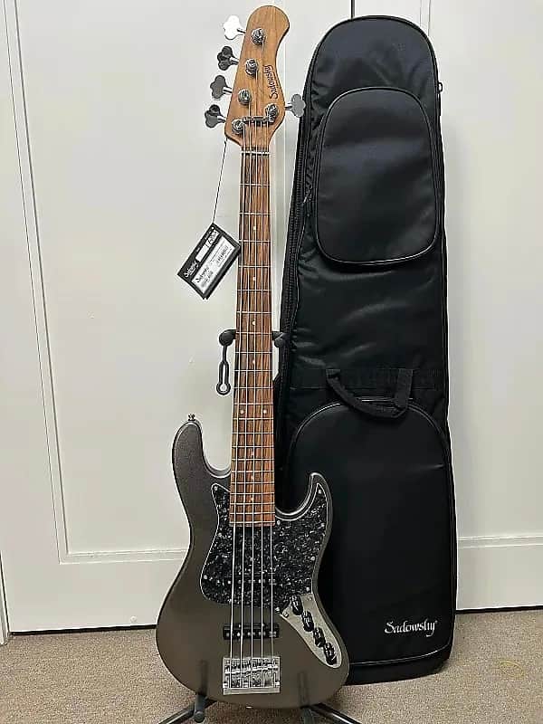 Sadowsky MetroExpress Vintage J/J 5 String Bass w/Morado Fingerboard 2024 - Silver Metallic image 1