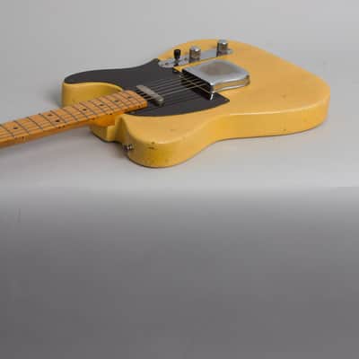 Fender Telecaster Solid Body Electric Guitar (1952), ser. #5117, molded plastic hard shell case. image 7