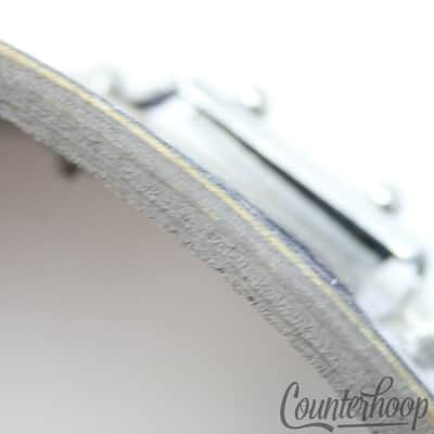 *Pearl "Whitehall"14x5.5"Snare Drum Blue Sparkle 3ply Mahogany Shell Vintage 60s image 11