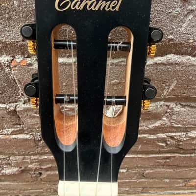 Caramel "Melts in my Heart" Acoustic-Electric Handcrafted Zebrawood Ukulele (Used - Good Condition) image 7